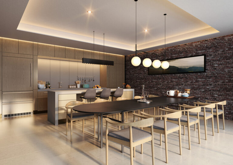 Press Block Amenity Kitchen Rendering
